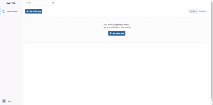 Create your first work group.