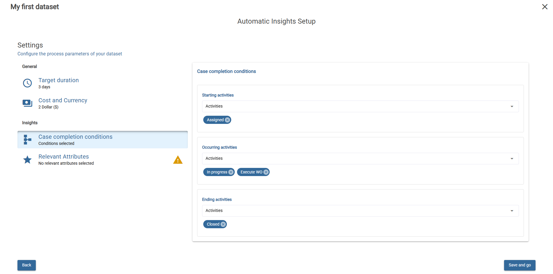 Configure relevant attributes.