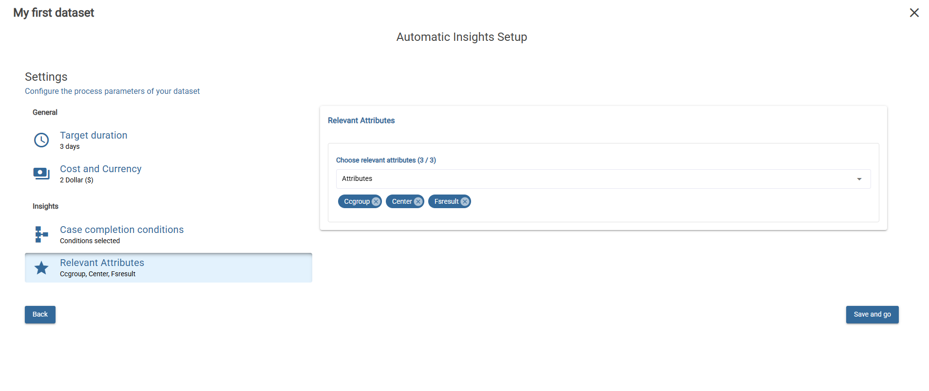 Configure Cost and currency.
