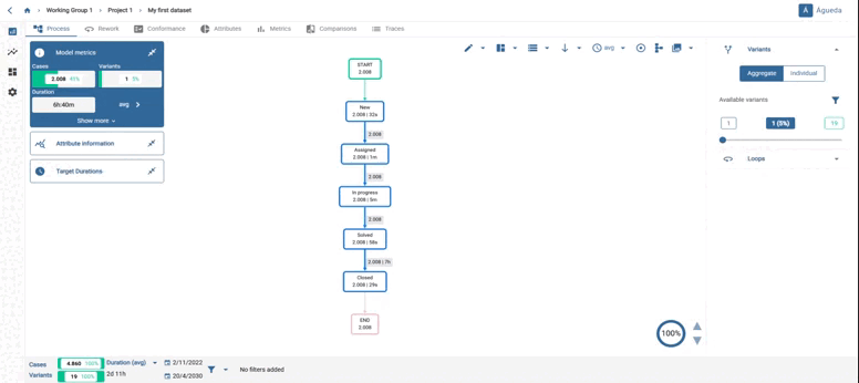 “Attribute information” screen. 
